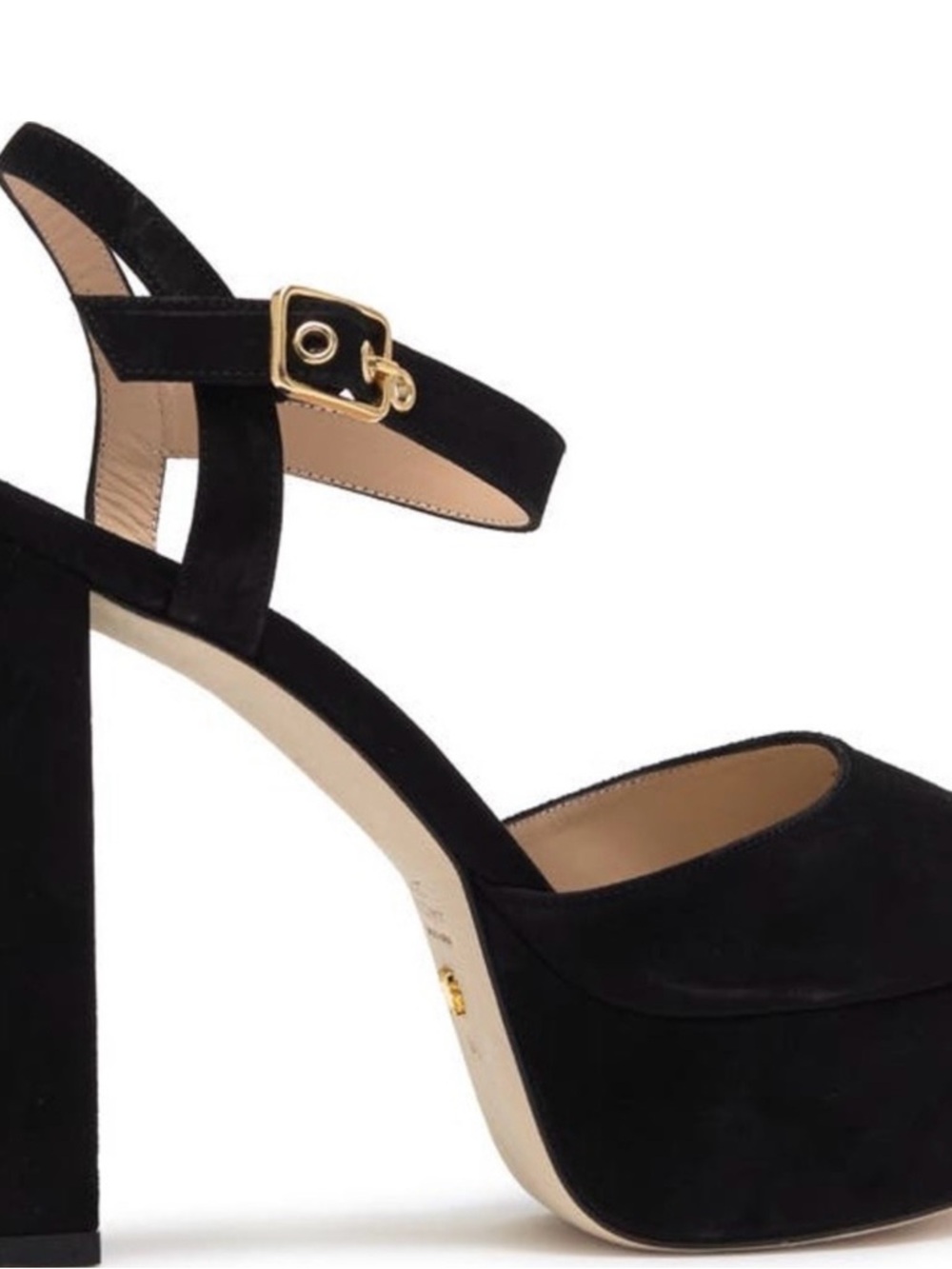 Stuart Weitzman Black Suede Ryder 95
Platform Sandal - Picture 2 of 10